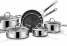 SNOWCLAD 10-Piece Hybrid Stainless Steel Cookware Set Review – Pros & Cons – SNOWCLAD pots and pans set