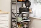 Sharkwave Living 4-Tier Rolling Baker’s Rack Review – Pros & Cons – 4-tier kitchen baker’s rack