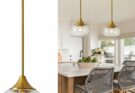 YUEXCDShome Gold Glass Pendant Light Review – Pros & Cons – Modern Pendant Lights